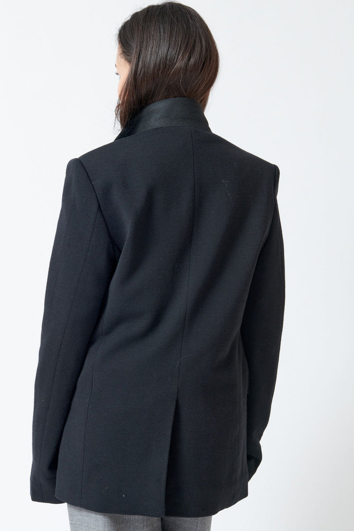 Model wearing 6397 Knit Sporting Blazer rear view