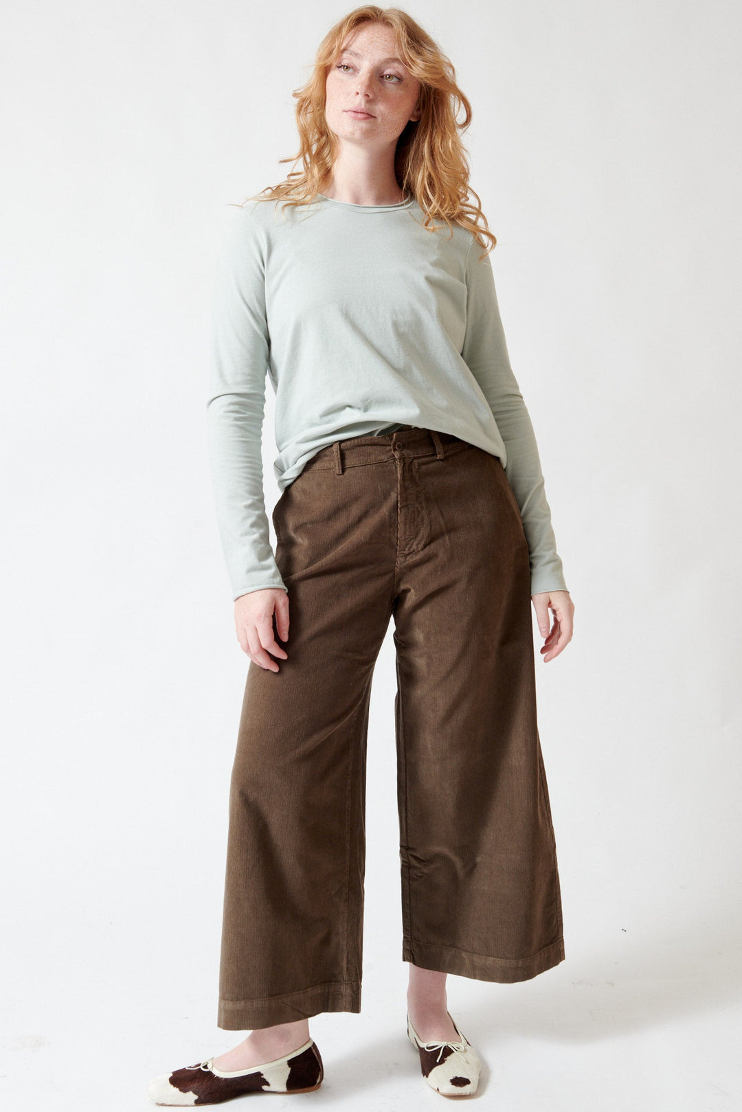 Waverly wearing Labo.Art Cobra Pant front view
