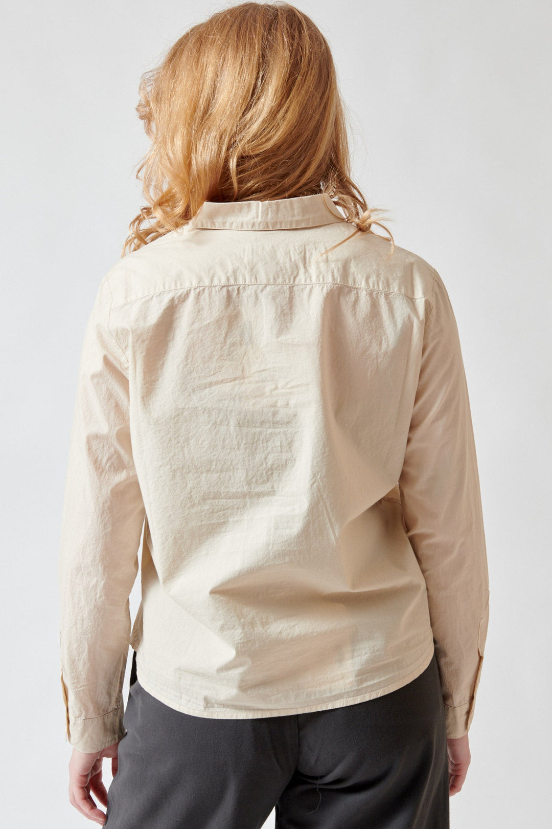 Waverly wearing Labo.Art Sushi Shirt rear view