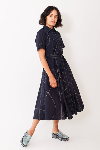 Lovebirds Multi Panel Fit And Flare Dress