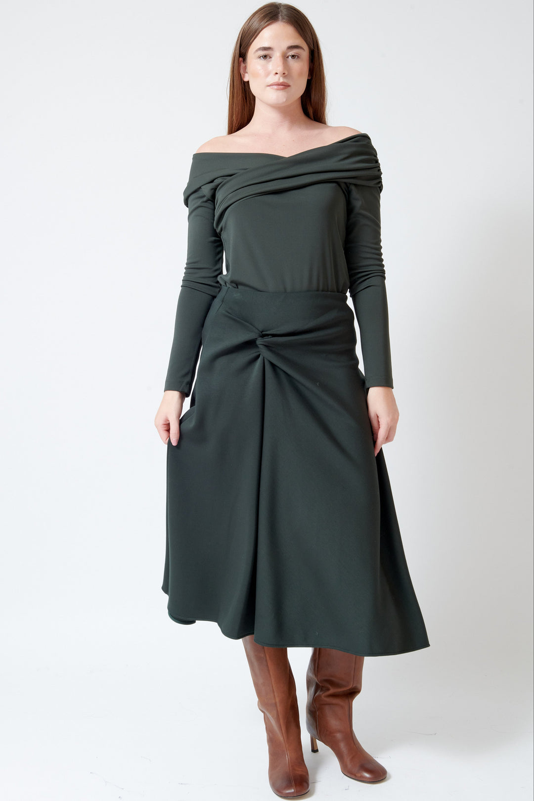 Model wearing Meimeij Iliza Skirt front view