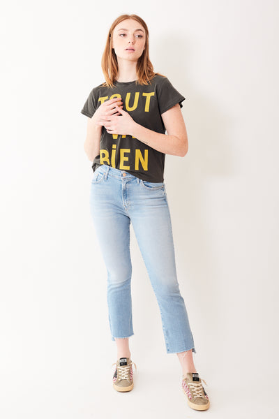 Mother Denim The Insider Crop Step Fray
