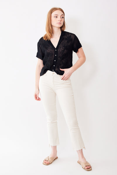 Mother Denim The Insider Crop Step Fray