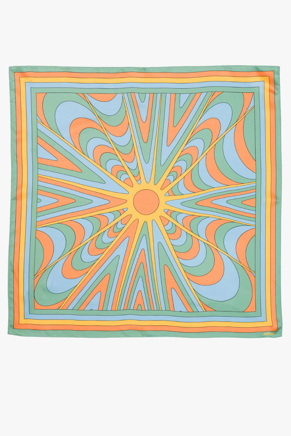 Flat lay of Mother Denim The Scarf It Down
