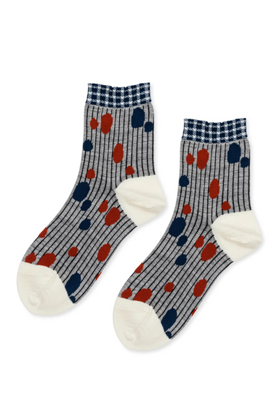 Hansel From Basel Golly Short Crew socks laid flat