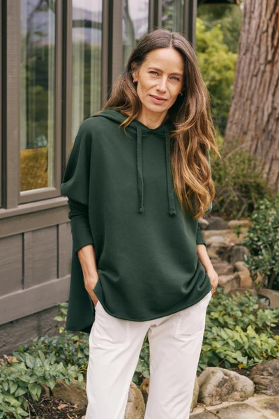 Frank & Eileen Kane Capelet Hoodie modeled from the front