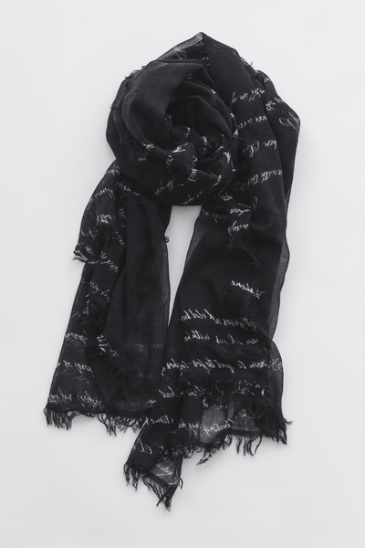 Pas de Calais Love Letter Print Stole laid out