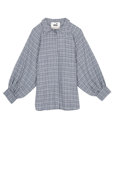 Mii Lulu Hand Woven Cotton Silk Tunic laid out