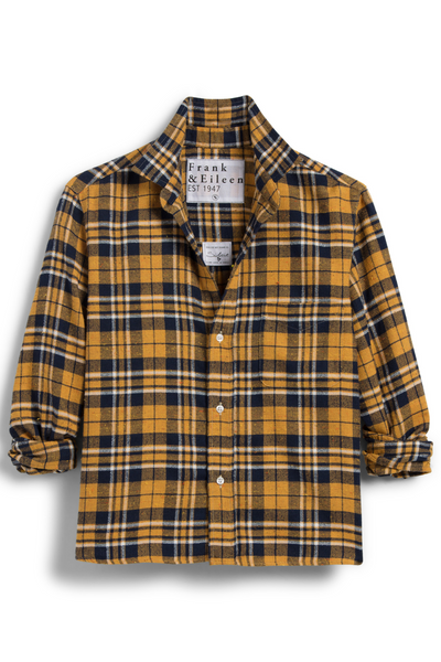 Frank & Eileen Silvio Woven Button Up front laid flat