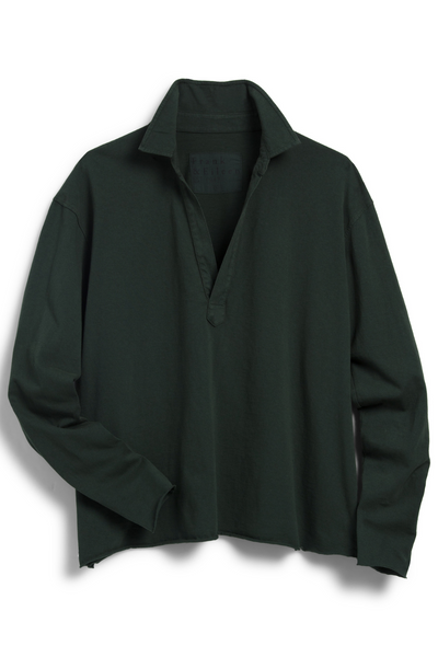 Frank & Eileen Patrick Popover Henley front laid flat
