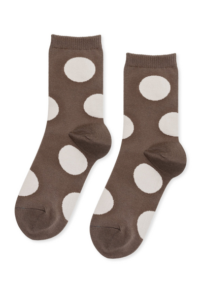 Hansel From Basel Rie Crew socks laid flat