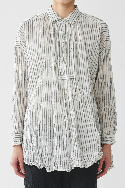 Front of Pas de Calais Dobby Crinkle Blouse