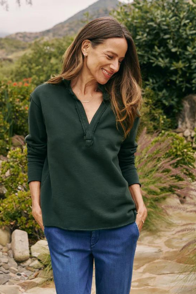 Frank & Eileen Patrick Popover Henley modeled from the front