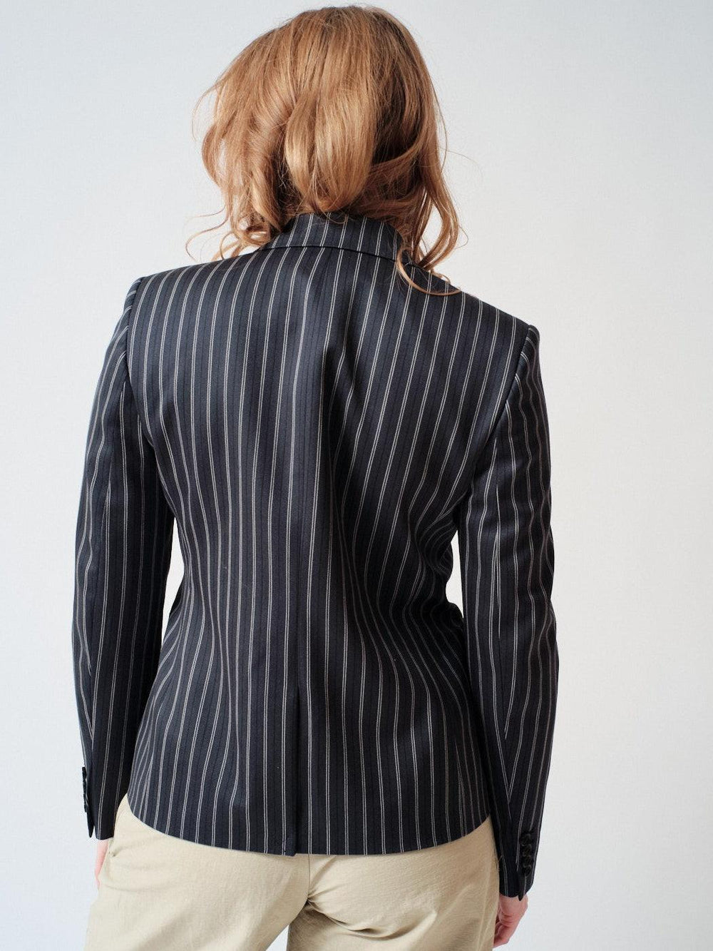 Waverly wearing Nili Lotan Delphine Blazer rear view