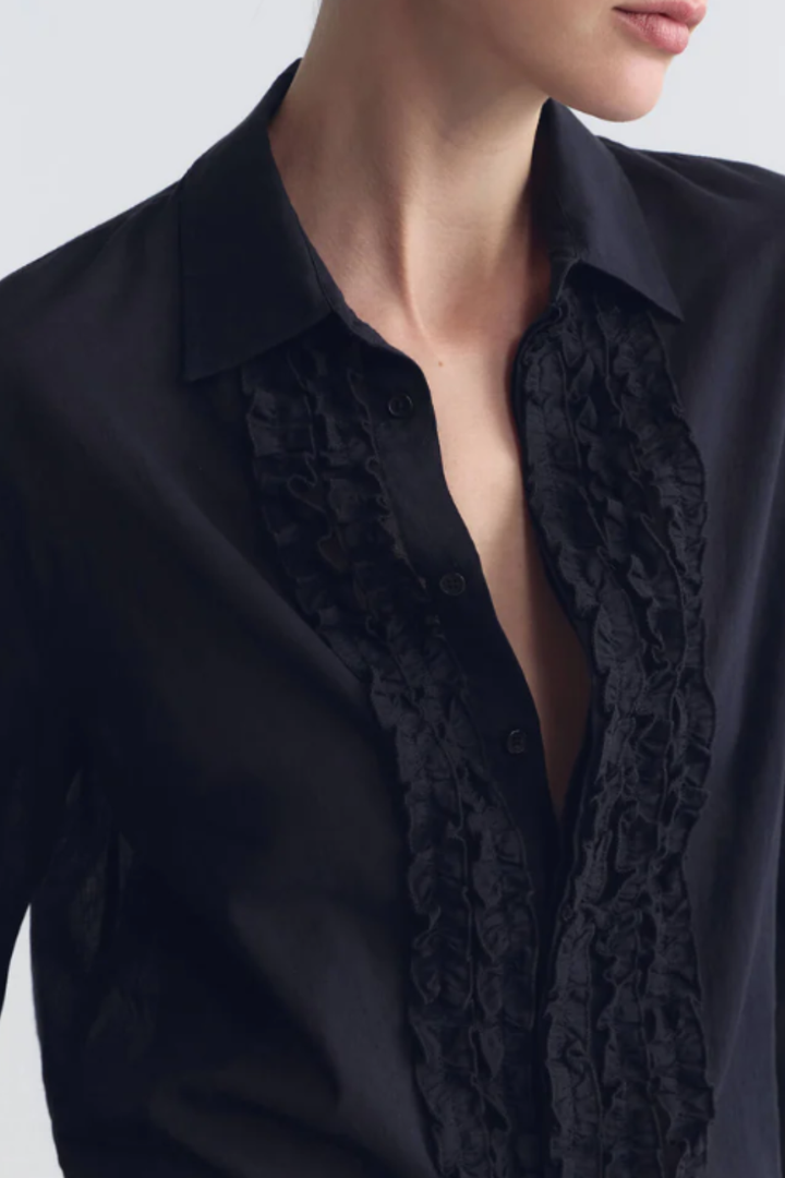Nili Lotan Nathael Ruffle Shirt