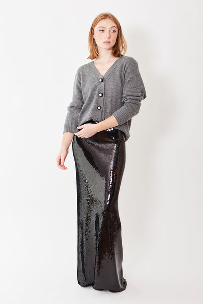N°21 High Low Sequin Maxi Skirt