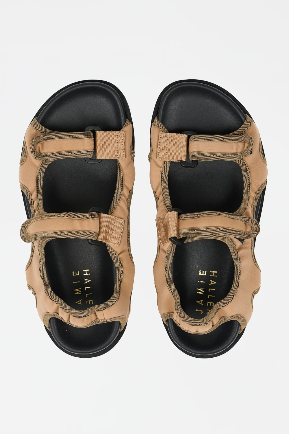 Flat lay of Jamie Haller The Walking Sandal Sneaker top view