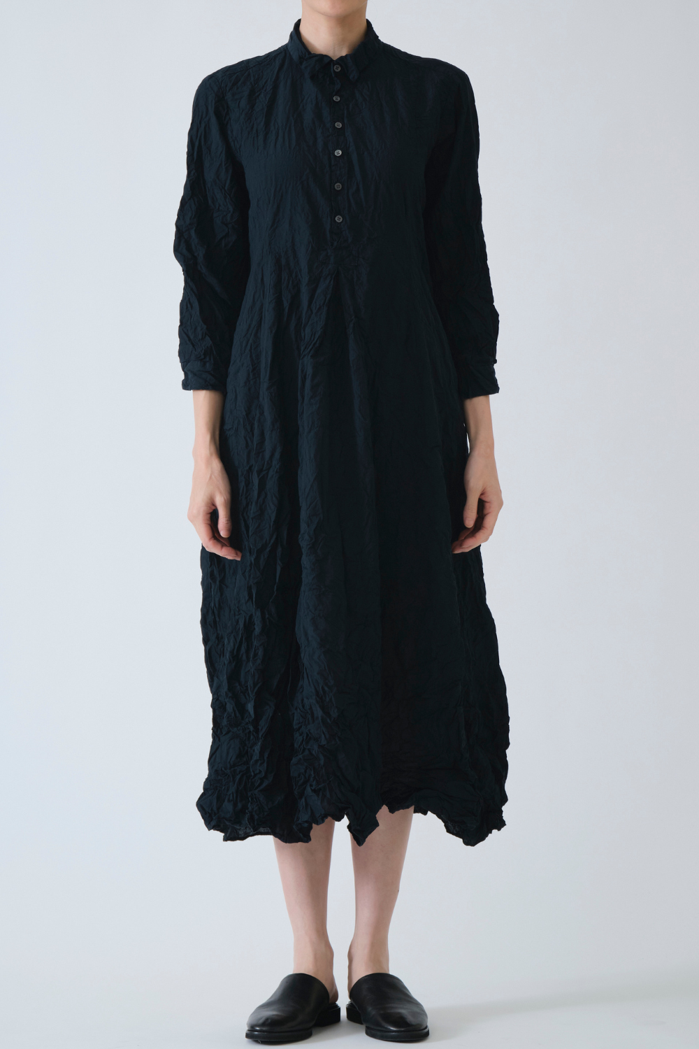Pas de Calais Washed Cotton Crinkle Dress | grethen house Pas de Calais Washed Cotton Crinkle Dress | grethen house