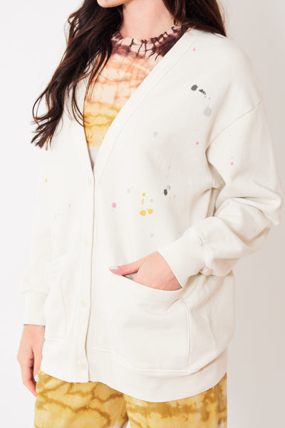 Close-up view of Raquel Allegra Jackie Cardigan
