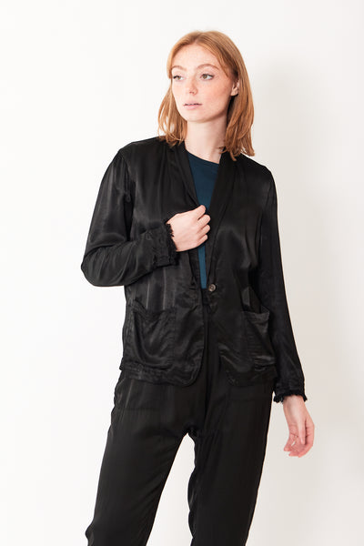 Raquel Allegra Jai Jacket modeled from the front