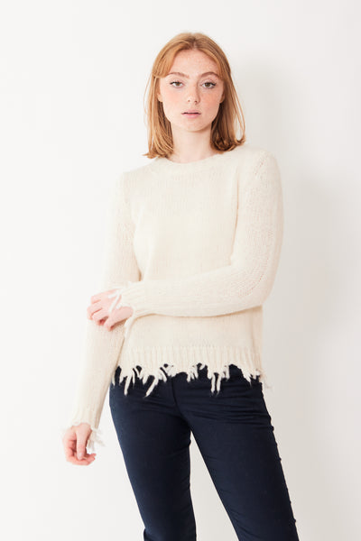 Rosso35 Alpaca Blended Raw Edge Sweater