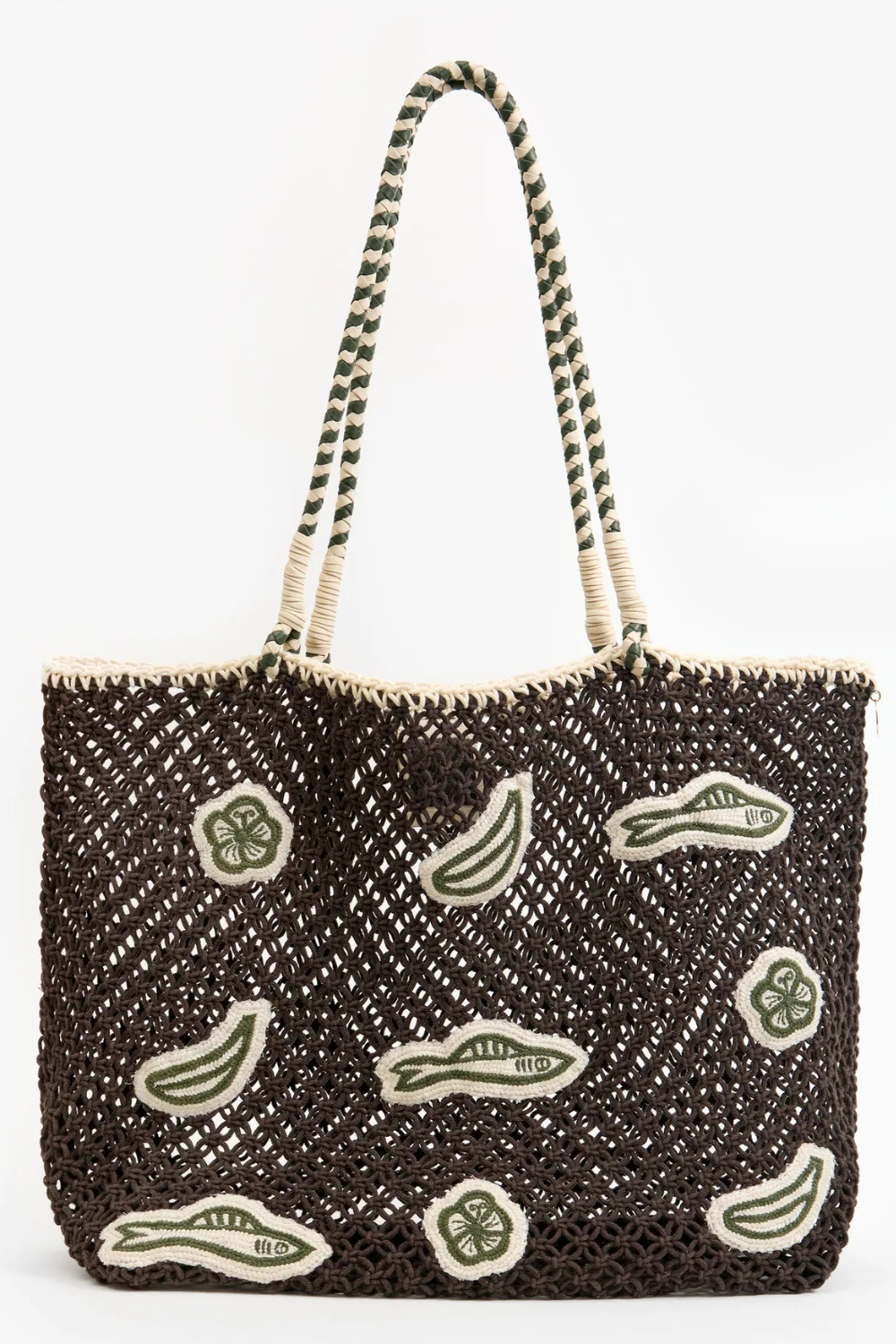 Flat lay of Clare V. L'ete Tote front view