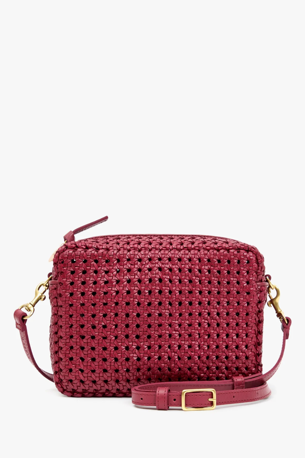 Flat lay of Clare V. Midi Sac front view