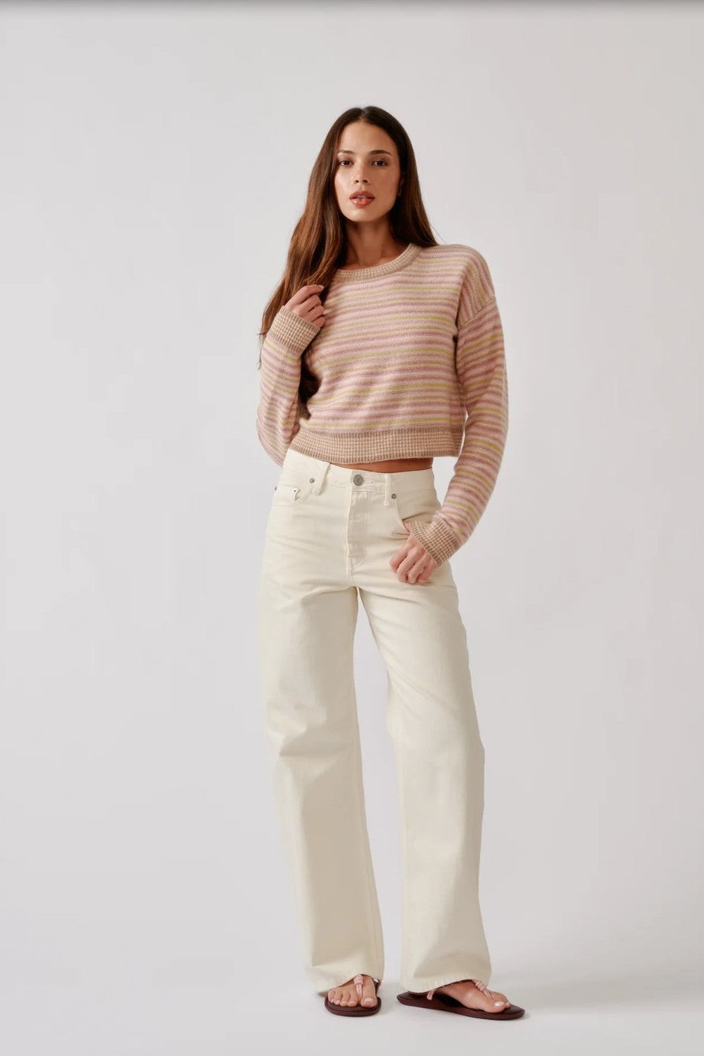 Stevie Shrunken Crewneck Pullover