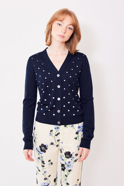 N°21 Sparkle Bright Night Sky Cardigan Front