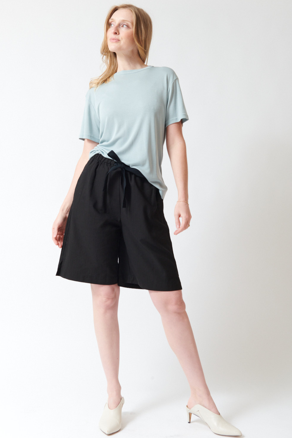 Studio Nicholson Demba Tonal Broken Twill Elasticated Waist Short