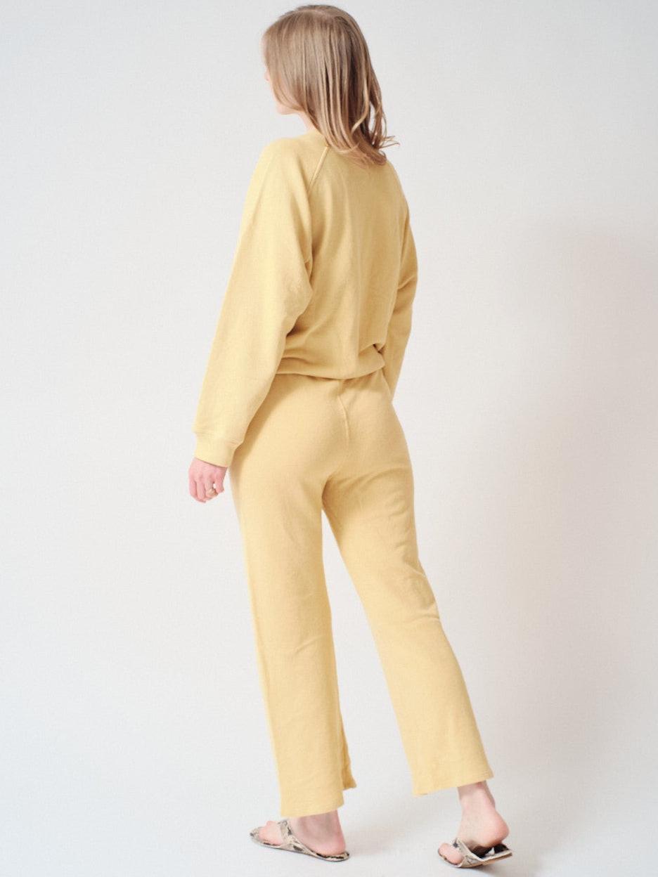 Madi wearing The Great The Lap Sweatpant rear view