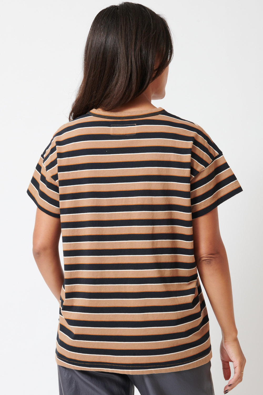 Model wearing The Great The Boxy Crew rear view