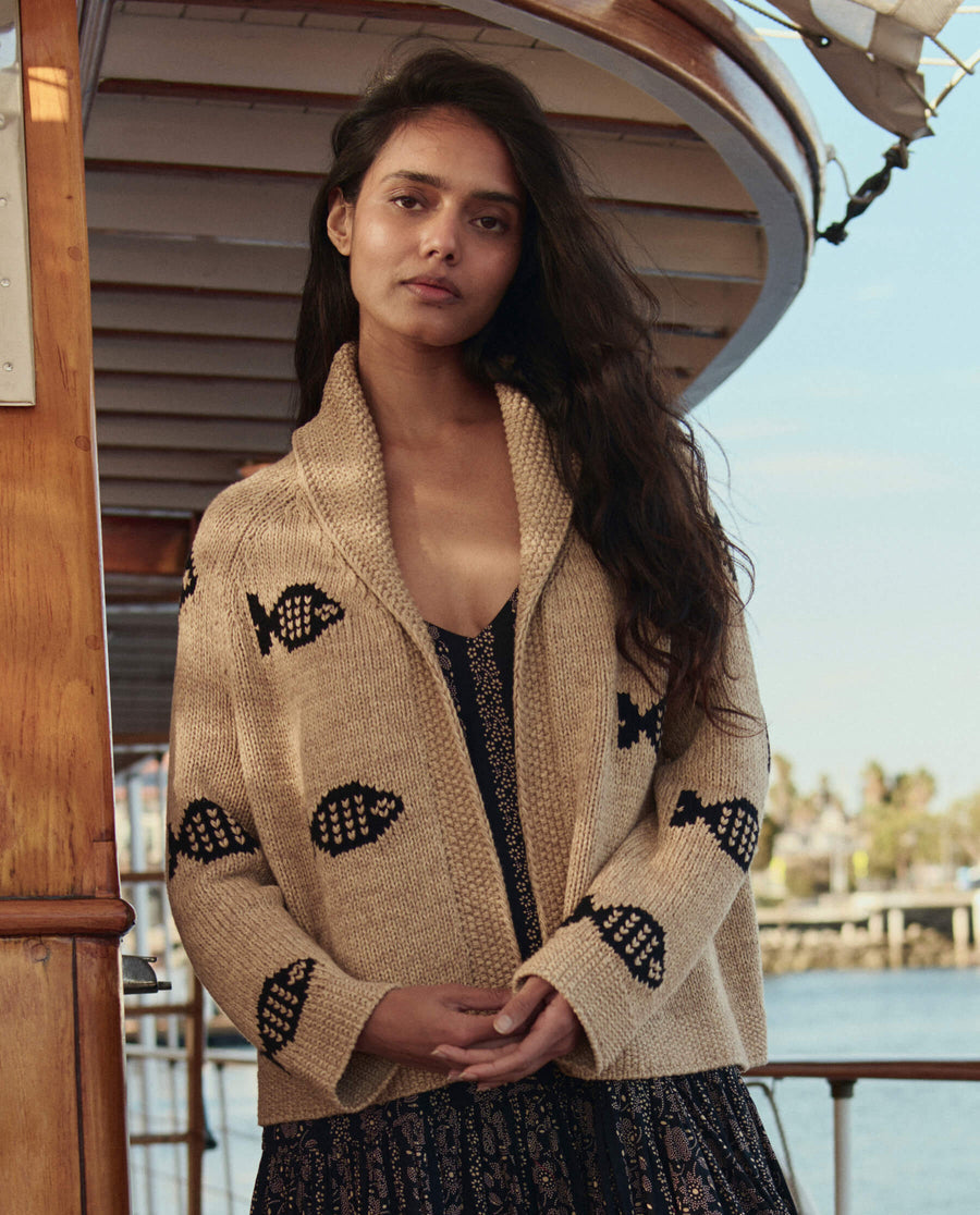 The Great The Swimming Fish Lodge Cardigan