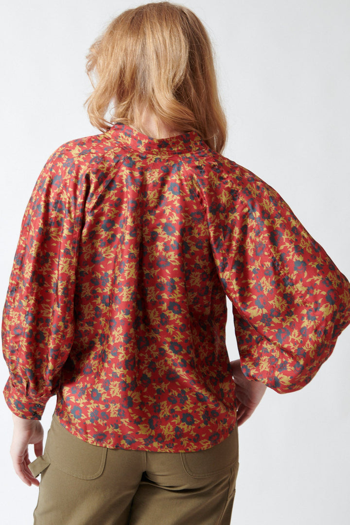 Waverly wearing The Great The Ashland Top rear view