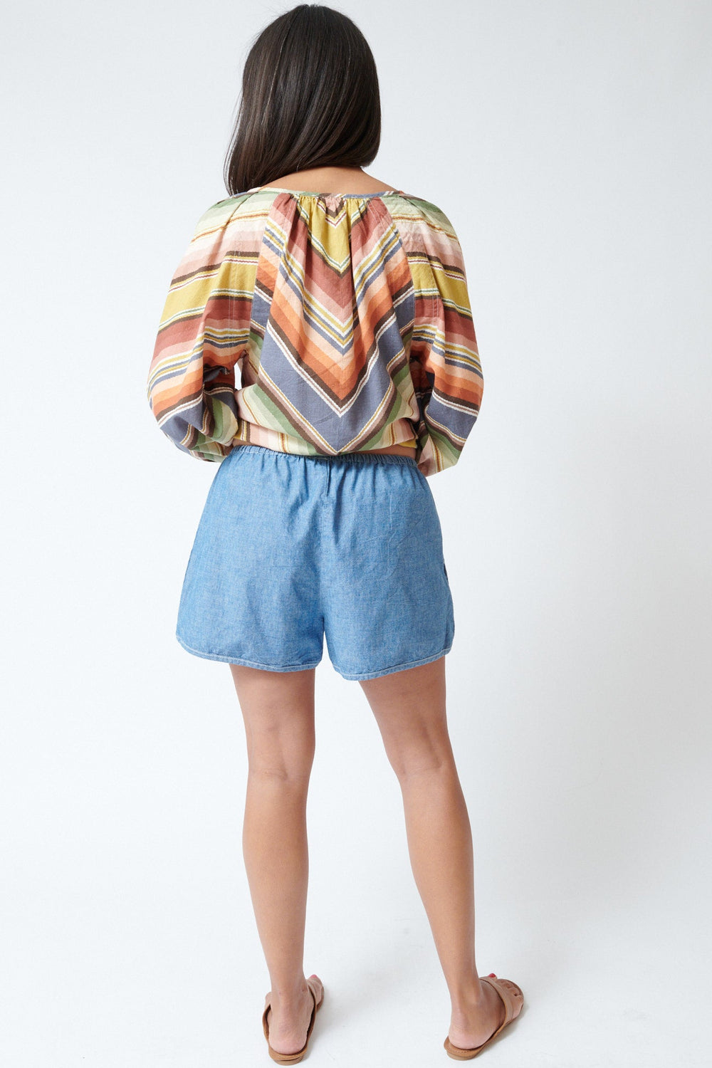Amanda wearing The Great The Dolphin Short rear view