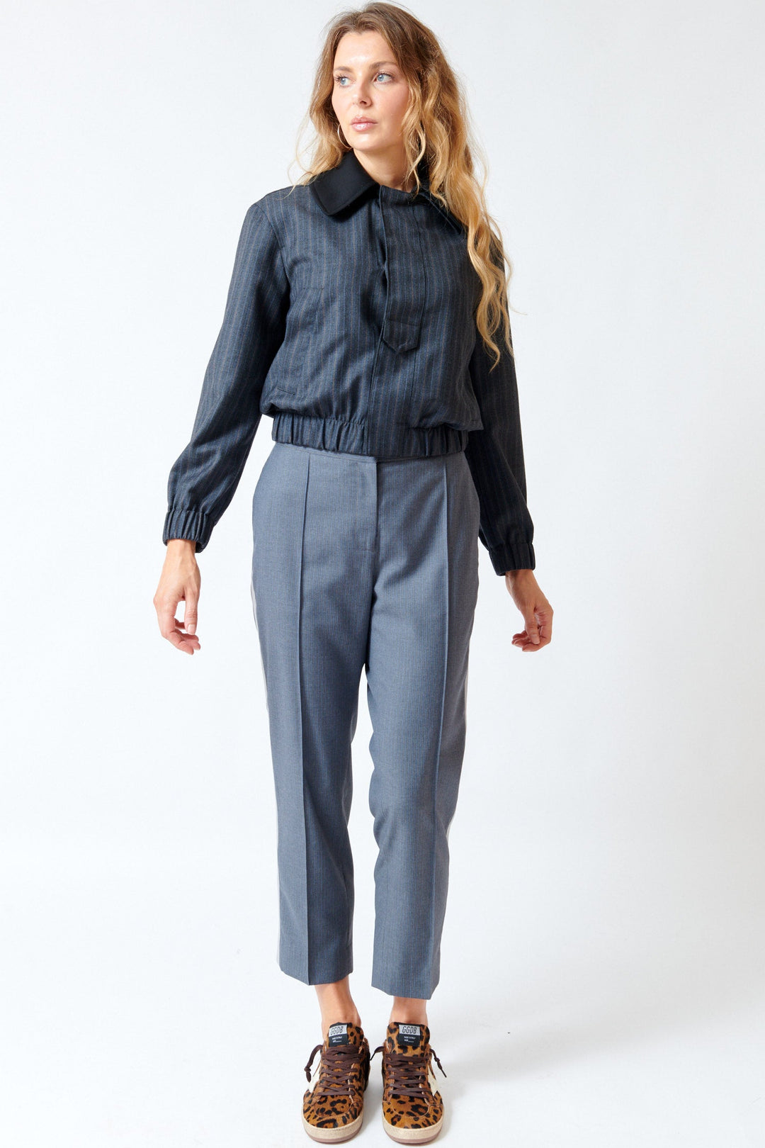 Mari wearing WE-AR4 The Windsor Trouser front view