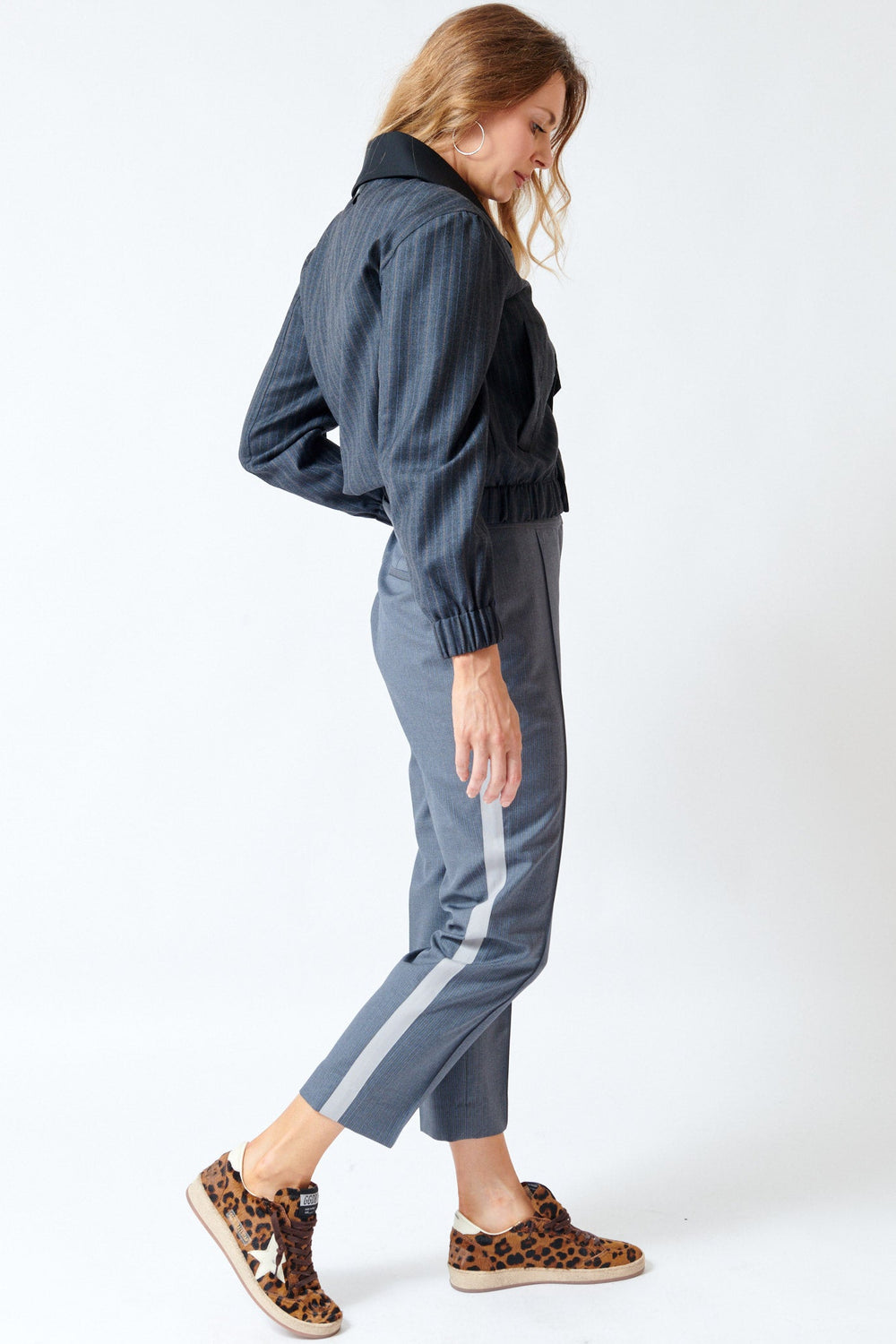 Mari wearing WE-AR4 The Windsor Trouser side view