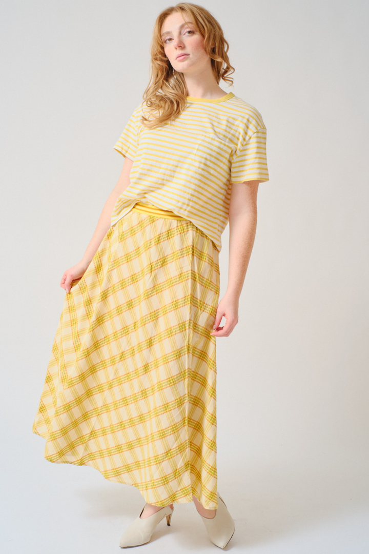 Waverly wearing Xirena Hattie Skirt front view