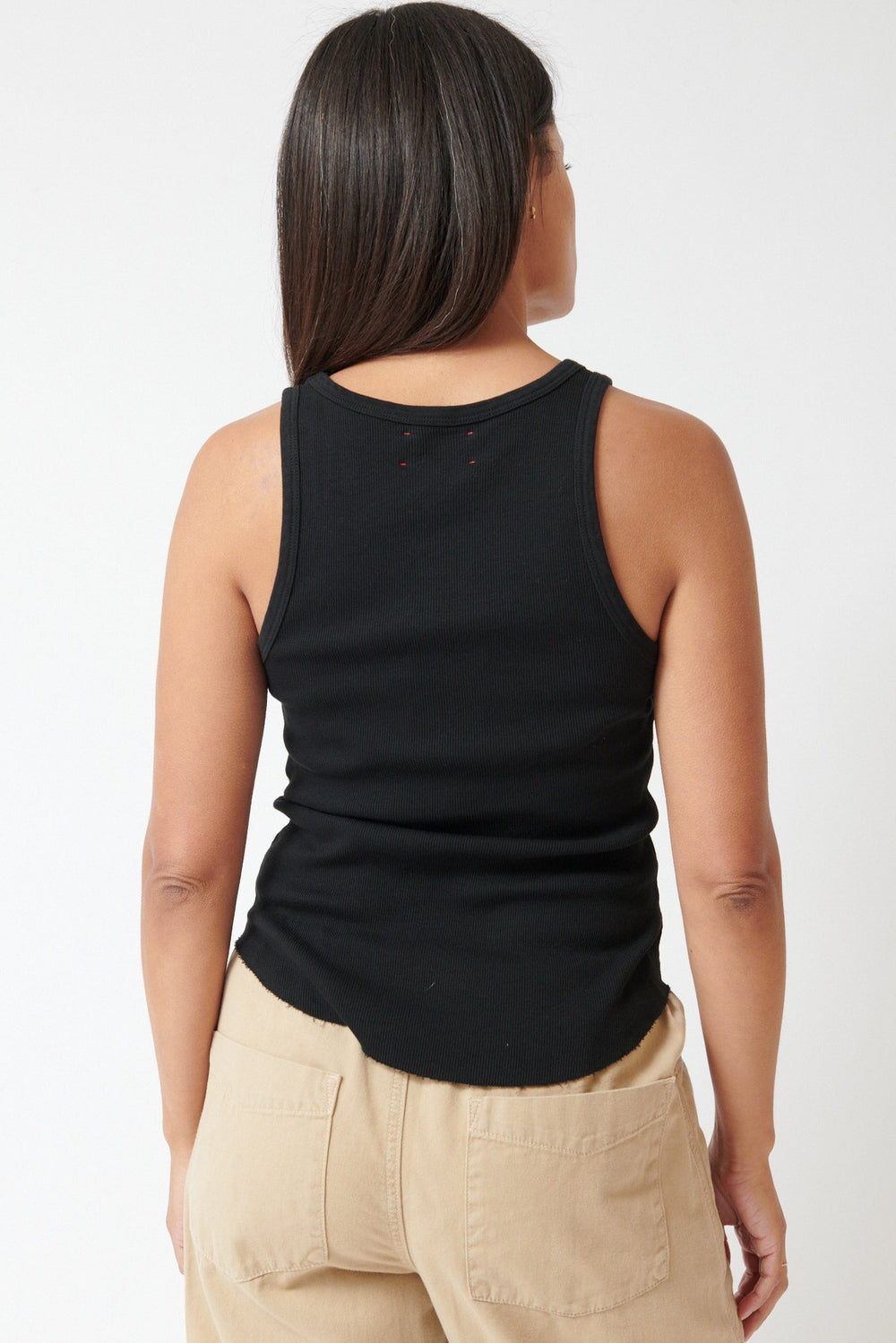 Amanda wearing Xirena Arynn Tank rear view