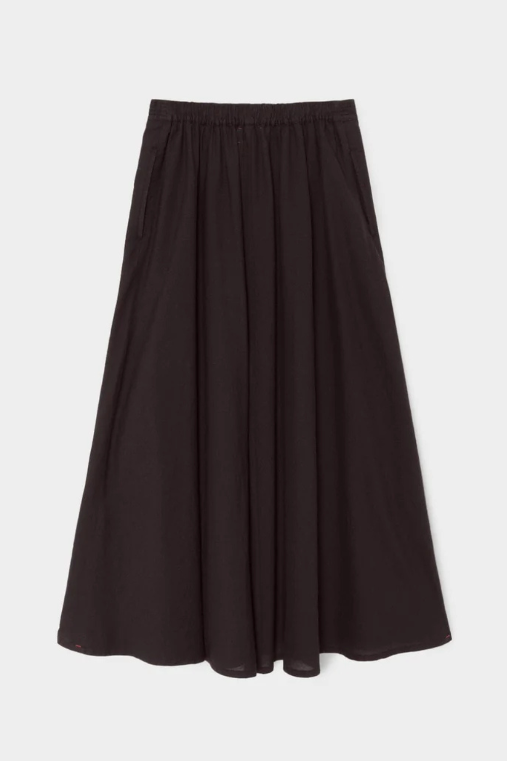Fla lay of Xirena Stela Skirt Black rear view