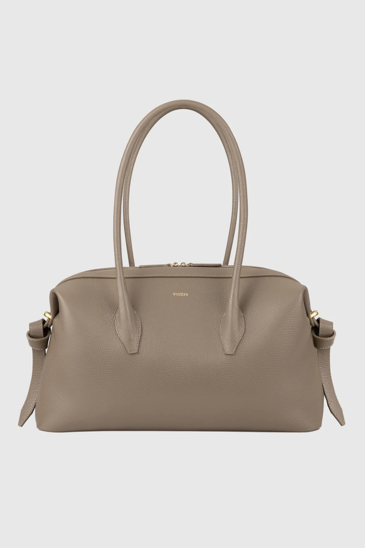 Flat lay of Yuzefi Brioche Duffle front view