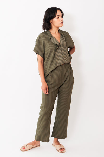 Zero + Maria Cornejo Eko Duo Pinstripe Pant