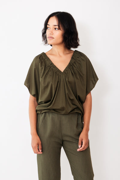 Zero + Maria Cornejo Ruched Eco Jersey Tilly Top