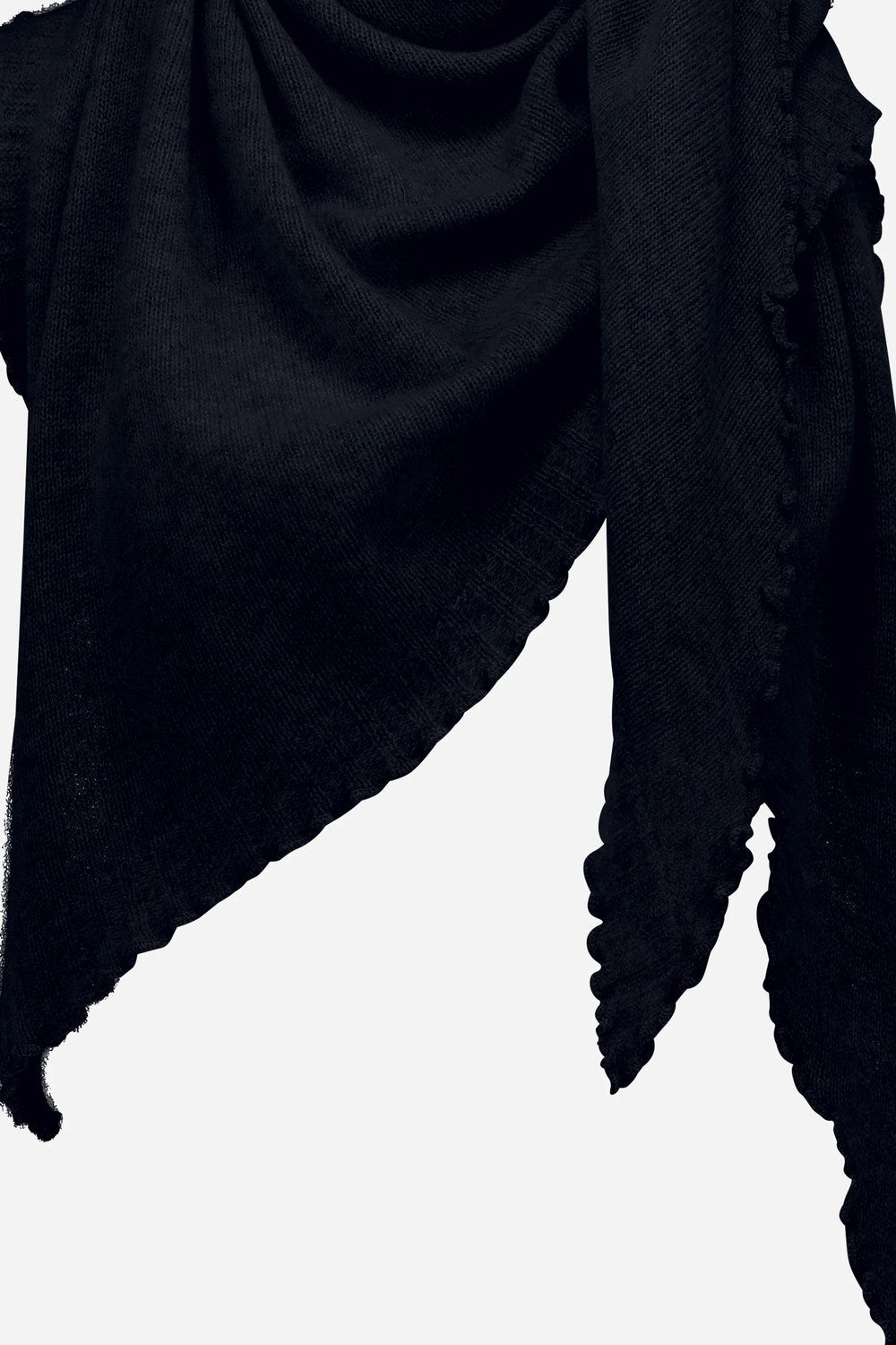 Allude Theresa Triangle Scarf, Deep Night — Grethen House