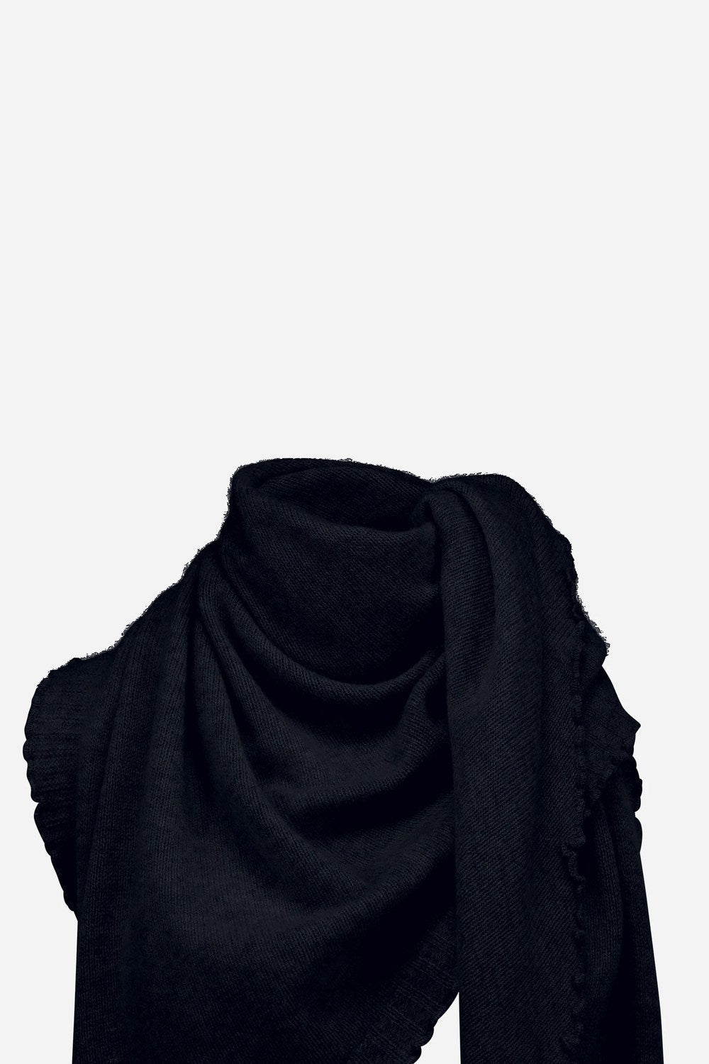 Allude Theresa Triangle Scarf, Deep Night — Grethen House