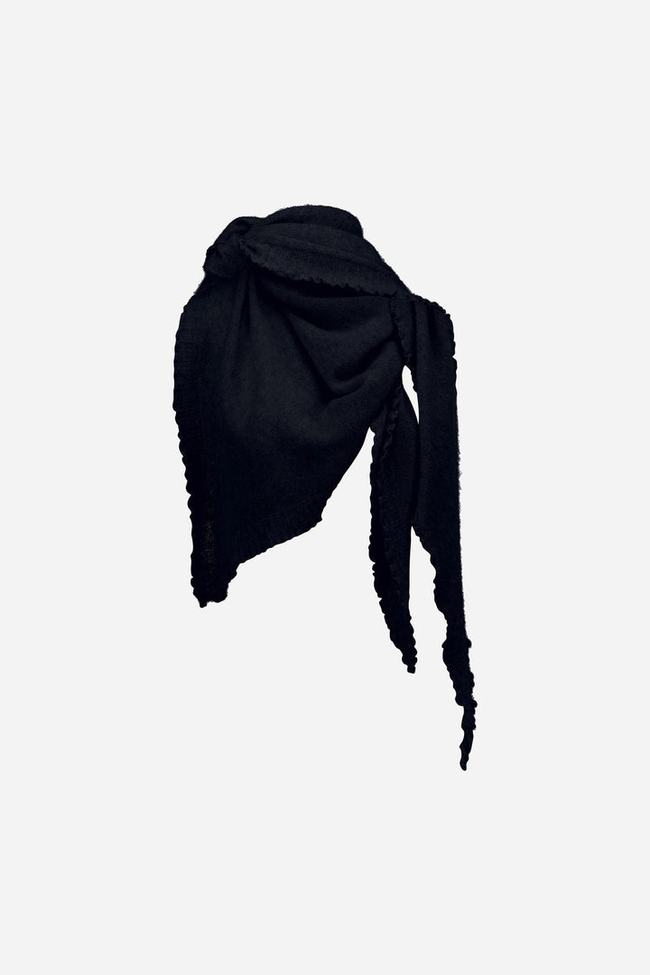 Allude Theresa Triangle Scarf, Deep Night — Grethen House