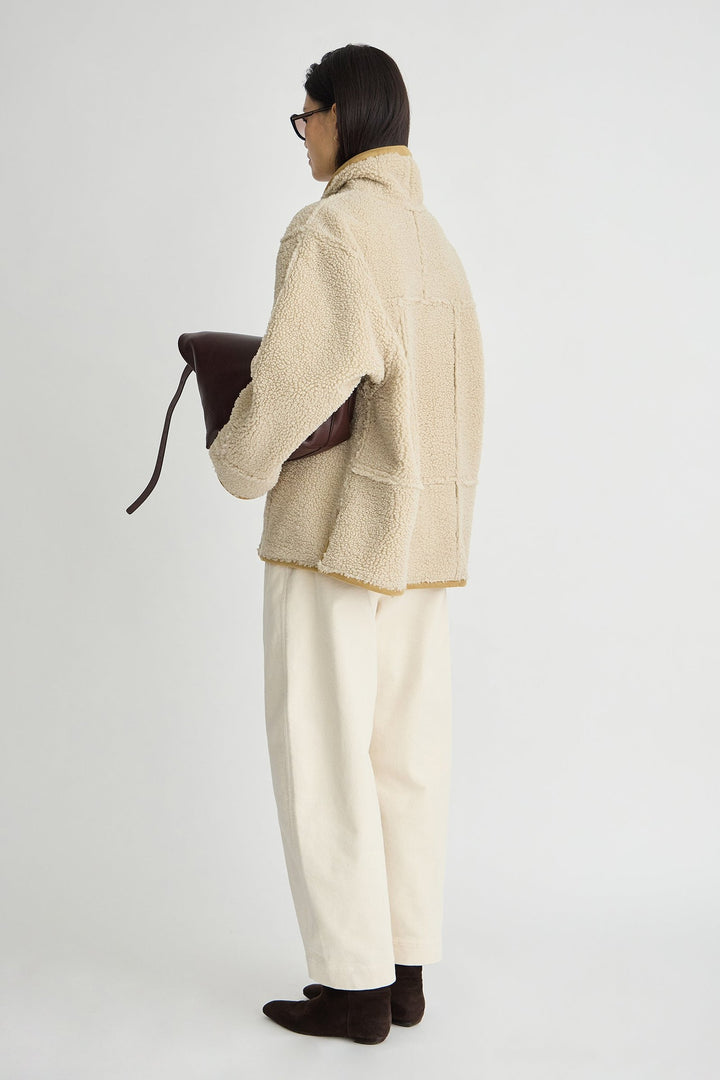 Apiece Apart Aspen Reversible Shearling Toggle Coat