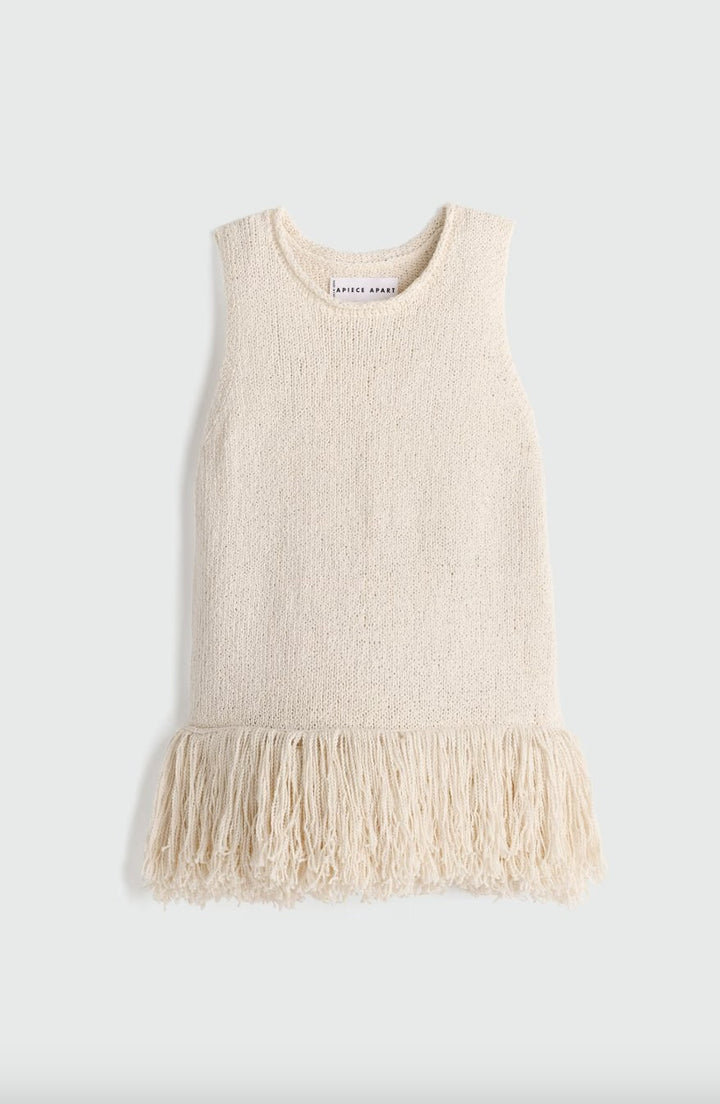 Apiece Apart Maeve Knit Fringe Tank