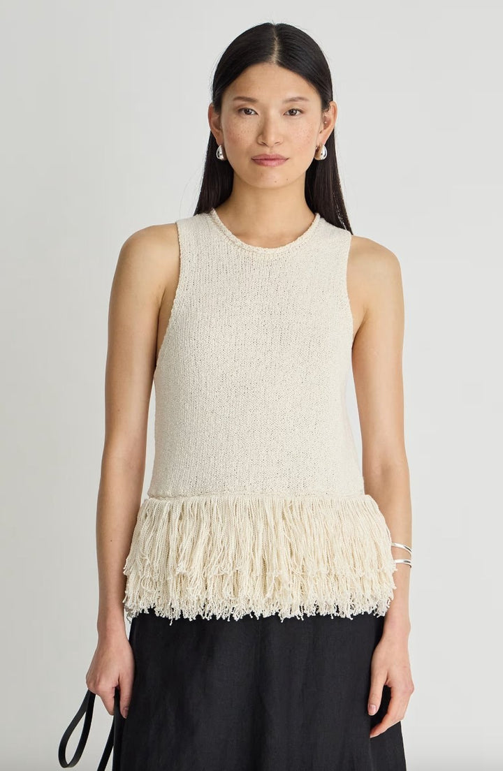 Apiece Apart Maeve Knit Fringe Tank