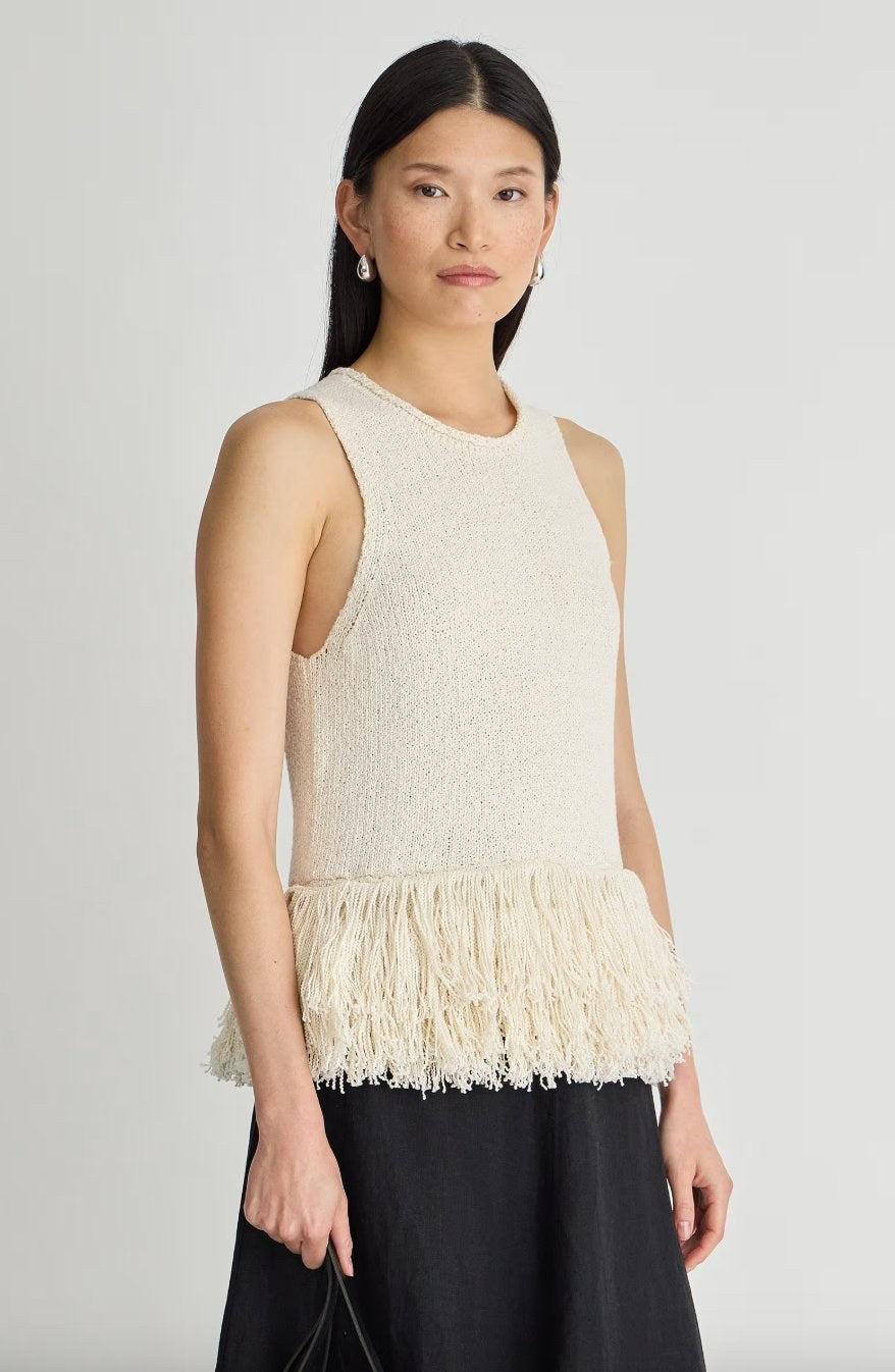 Apiece Apart Maeve Knit Fringe Tank
